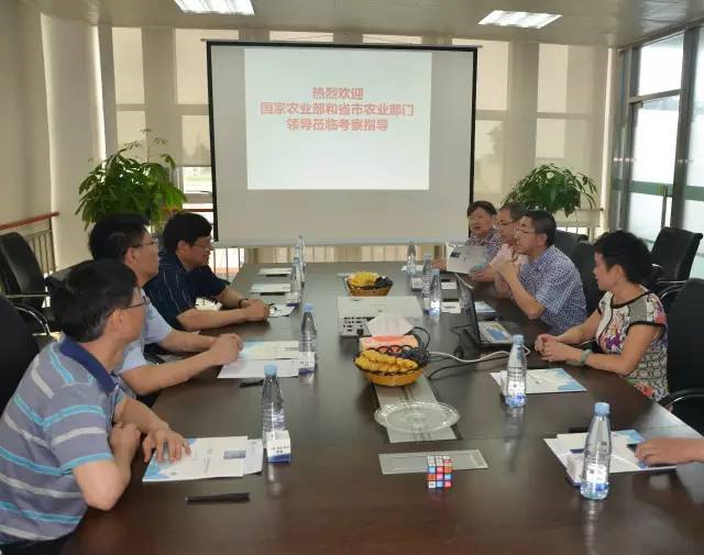 农业部领导率团到esball世博官网集团参观考察